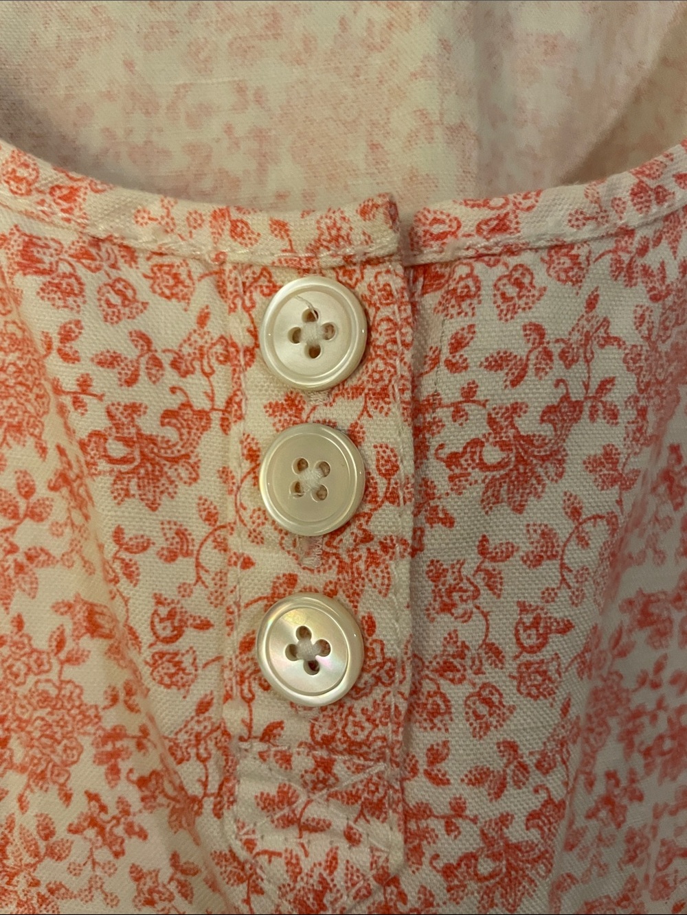 J. Crew Coral Pink Floral Sleeveless Dress - Picture 5 of 5